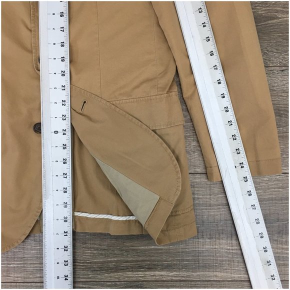 New J Crew‎ Mens Blazer Sport Coat 3 Button Casual Jacket Size 38R Cotton Suits - Picture 12 of 12